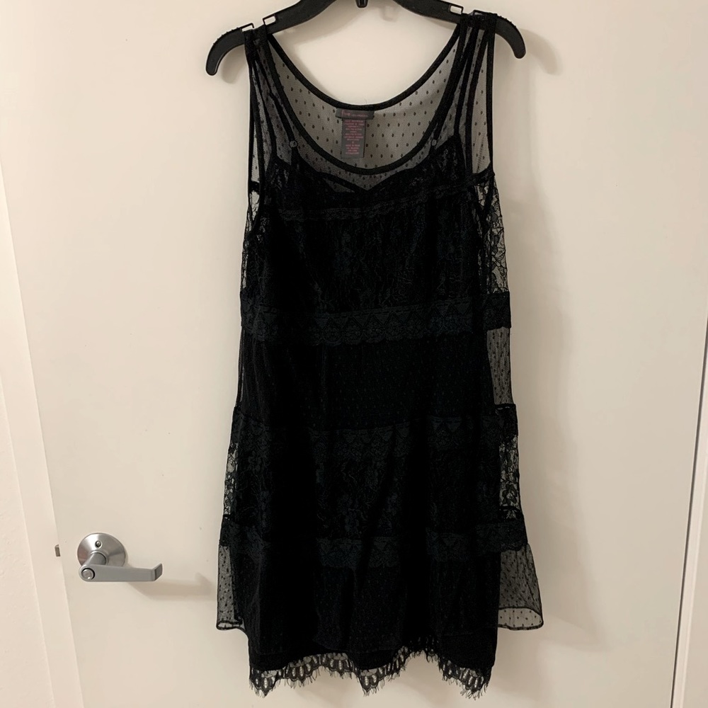Lace slip dress